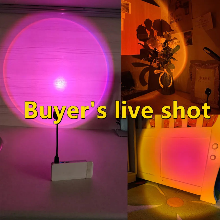 Led USB Sunset Lamp Projector