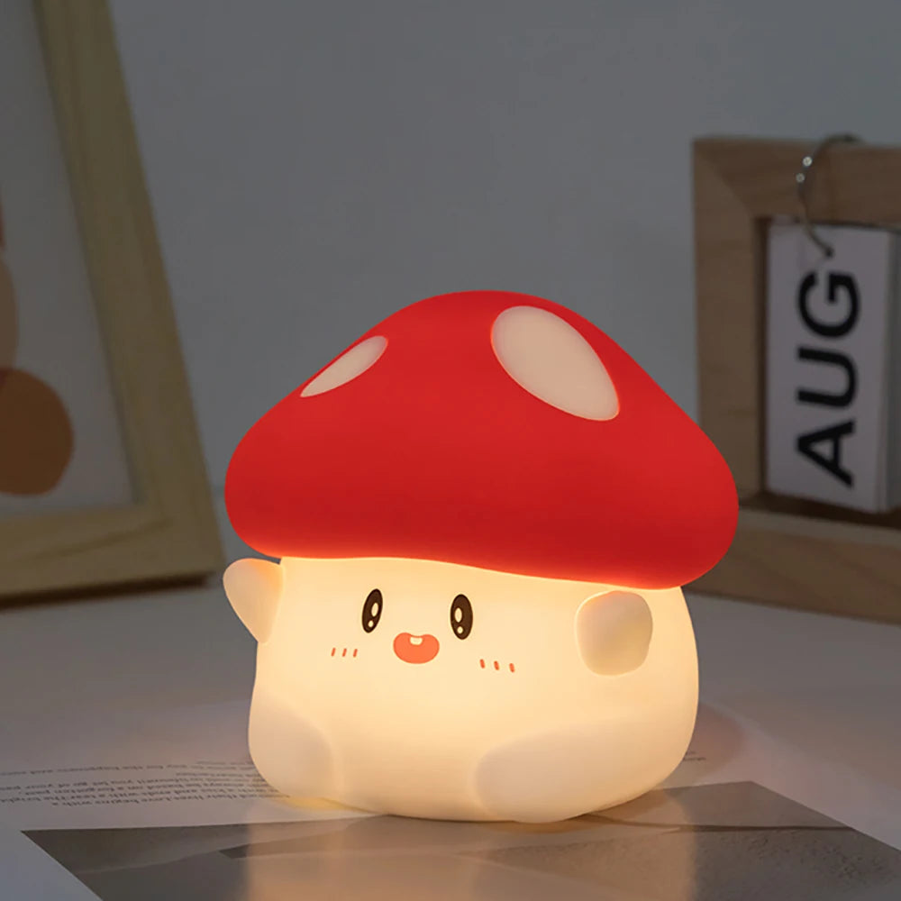 Cute Fruit Night Light Rechargeable Mushroom LED