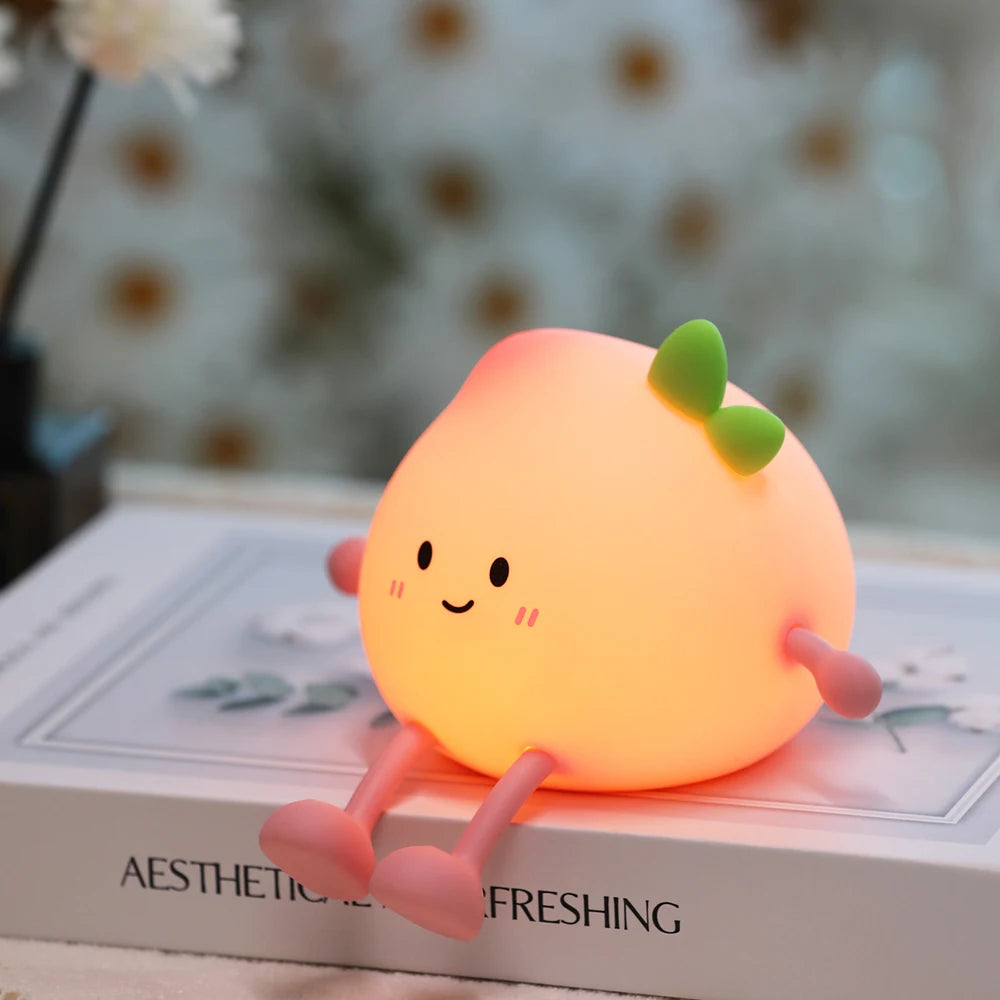 Cute Fruit Night Light Rechargeable Mushroom LED